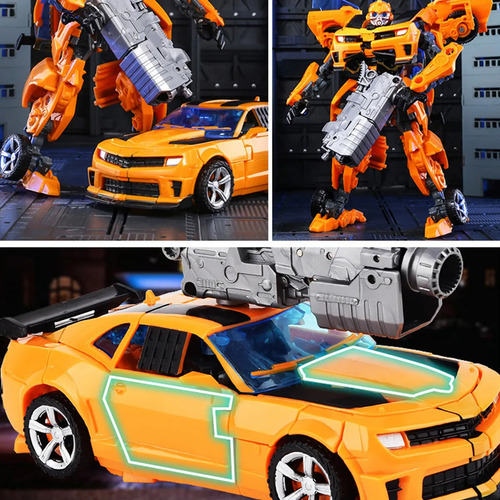 Juguete Modelo Coche Robot De Transformador Manual Para Niño