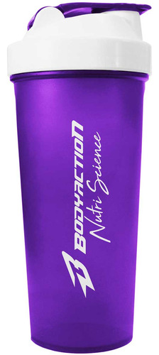 Coqueteleira Academia Garrafa 700ml Bodyaction Colageno Roxo
