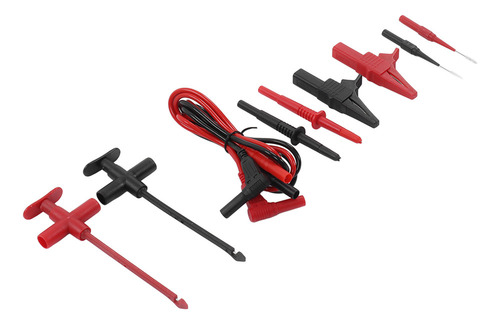 Kit De Cables De Prueba Para Multímetro Con Clip De Cocodril