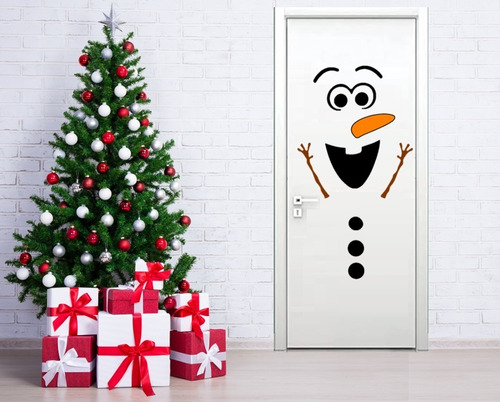 Decoración Navidad Adorno Vinil Adherible Olaf Frozen