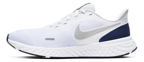 Zapatillas Nike Revolution 5 White Midnight Bq3204-102   