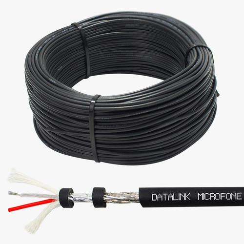 Imagem 2 de 2 de Cabo Microfone Balanceado Estereo Dmx Rolo Com 100 Metros