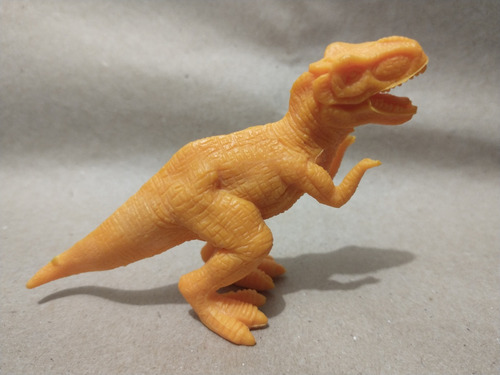 Dinosaurio Tiranosaurio Rex Plástico Color Naranja (Usado)