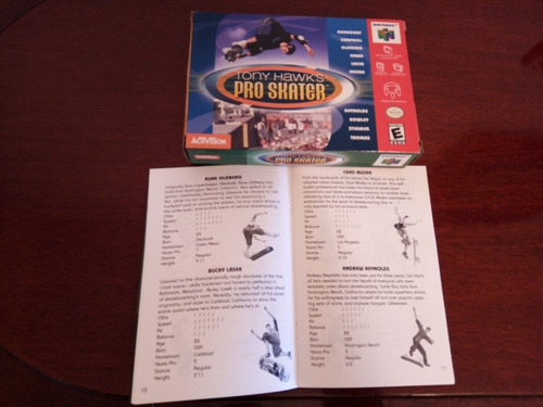 Caja Y Manual Tony Hawk's Pro Skater 64 