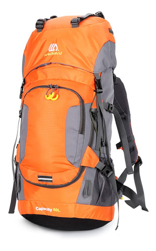 Mochila Impermeable De 60 L, Senderismo, Deporte, Camping, M