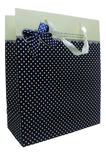 Sacola Poá Laço Cetim - 26x32 Cm - 12 Unidades