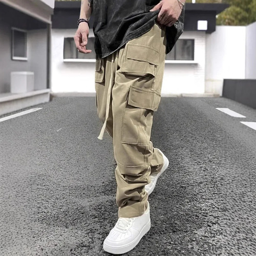 Pantalones Casuales Para Hombre, Corte Recto, Varios Colores