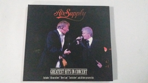 Cd  Air Supply - Greatest Hits In Concert