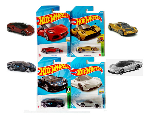 Hot Wheels 4:lotus Emira,pagani Huayra,pininfarina Y Mclaren