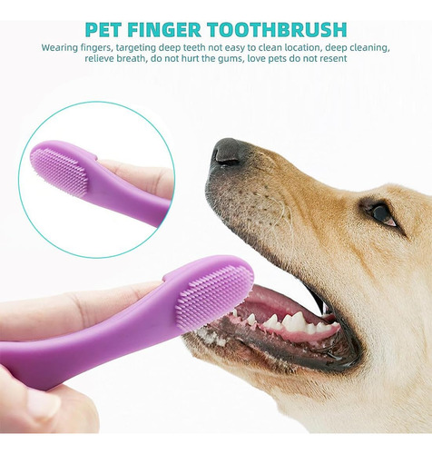 4 Piezas Cepillo De Dientes De Silicona Para Mascotas,