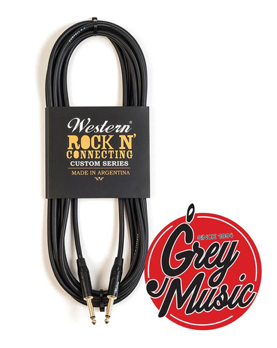 Cable Western Mnr30 Silent pro. Rock N Connecting 3mts Plug