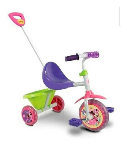 Triciclo Mid Minnie Con Barral Y Canasto