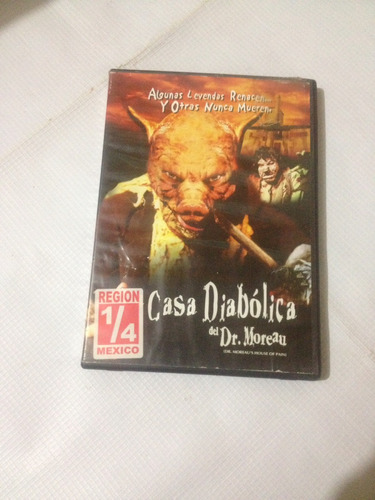 La Casa Diabólica Del Dr Moreau Película Dvd Original 