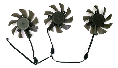 3 Ventilador Refrigeracion 2.953 In 4 Pine Grafico Doble Xfx