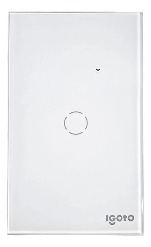 Interruptor Táctil Inteligente Sencillo Blanco Igoto