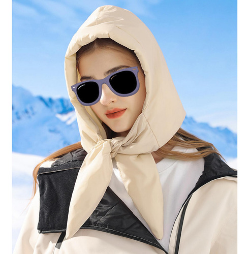 2 Colores De Moda Pañuelo A Prueba De Viento Con Capucha