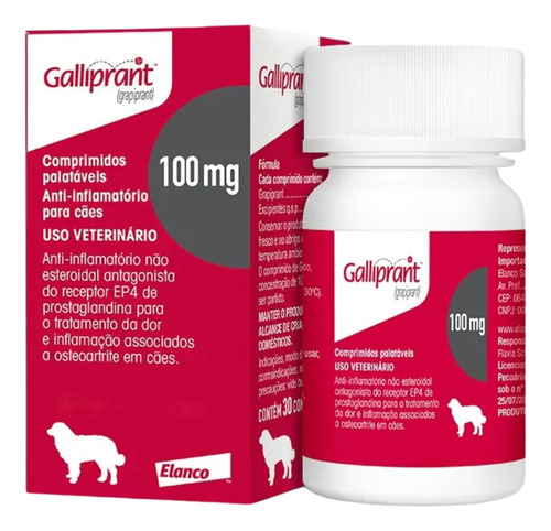 Galliprant 100mg 7 Comprimidos Anti-inflamatório Cães