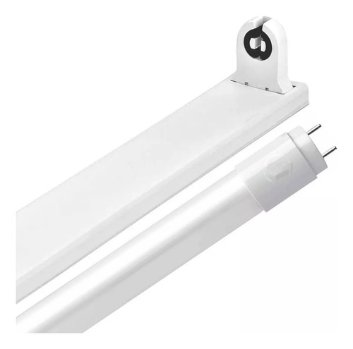 Liston Simple + 1 Tubo Led 18w Equiv. 36w Luz Fria