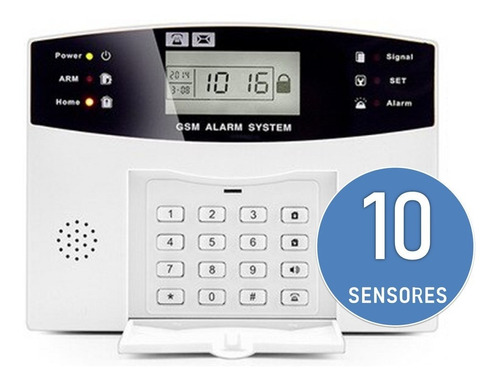 Alarma Gsm Inalambrica Casa Negocio 10 Sensores Aviso Cel.