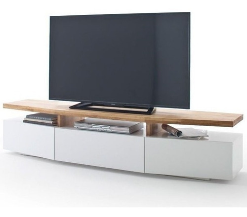 Mueble Para Tv Moderno Ref: Hifi En Lacada Y  Madera