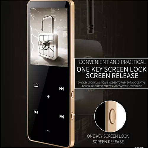 Mp4 Con Conexión Bluetooth 8gb Expandible Hasta 136gb Táctil