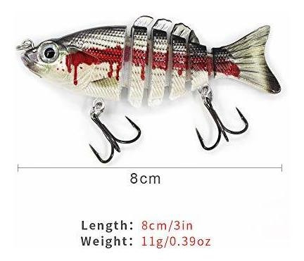 Ods Señuelo Pesca Swimbaits Articulado Duro Para Bass Trout