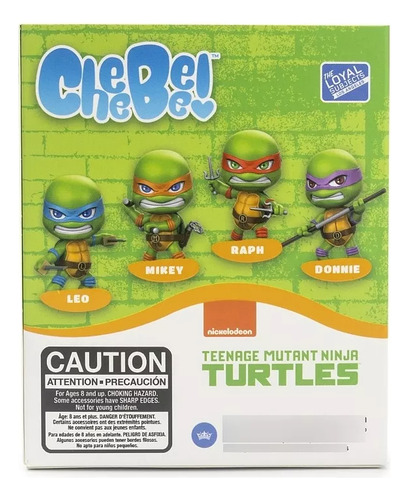 Set De 4 Tortugas Ninja Donatello, Leonardo, Rafael Y Miguel
