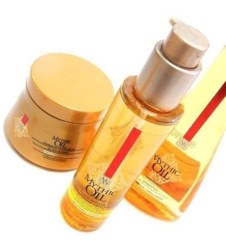 Loreal Mythic Oil Pre Shampoo X150 Shampoo X250 Máscara X200