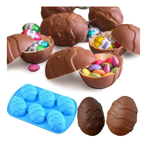 Molde Huevos De Pascua / Molde Huevos Chocolate Silicon