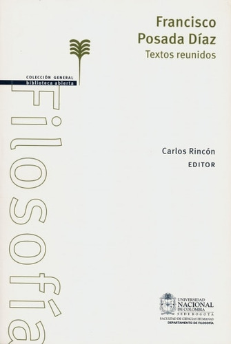 Libro Francisco Posada Díaz. Textos Reunidos