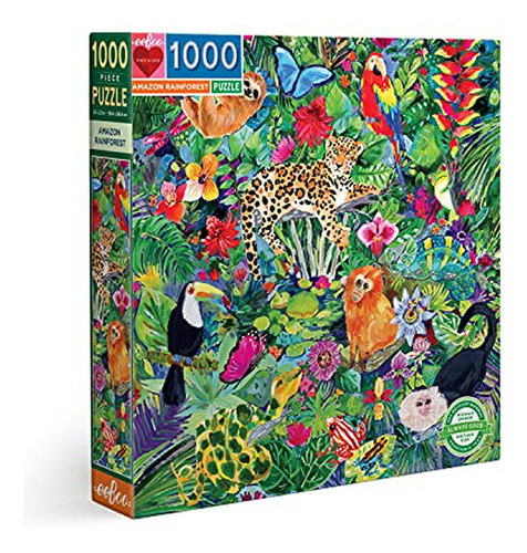 Rompecabeza - Eeboo's Piece And Love Rainforest 1000 Piece S