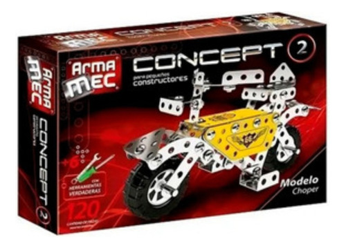 Arma Mec Concept 2 C/ Herramientas 120 Piezas Moto 801 Milou