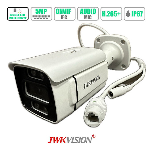 Camara Ipc Bullet 5mp 3.6mm Audio Smart 30m Jwkvision Jwk