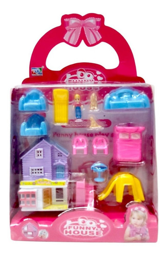 Mini Casa Casita Muñeca Mansion Y Muebles New 4017 Bigshop