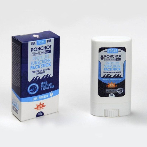 Protetor Solar Ponchos (branco Natural) - Resistente A Água