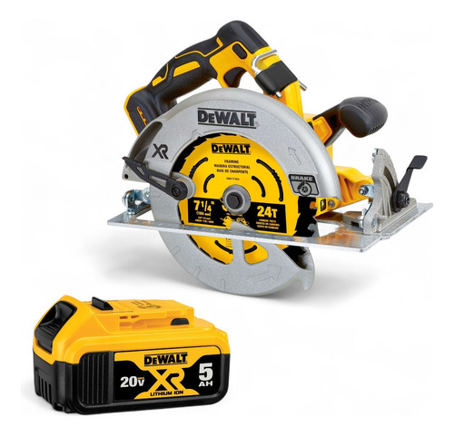 Serra Circular 20v 7.1/4 Dewalt Dcs570 Com Bateria 5ah