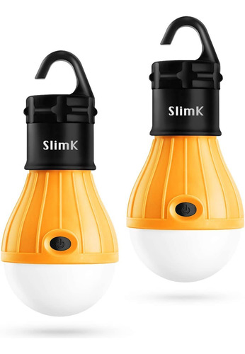 Lmpara Led Porttil Para Camping, 2 Unidades (amarillo+amaril