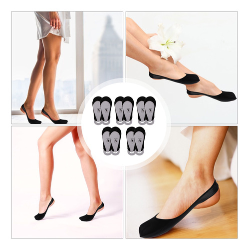 5 Pares De Calcetines De Verano De Algodón Para Verano Con F