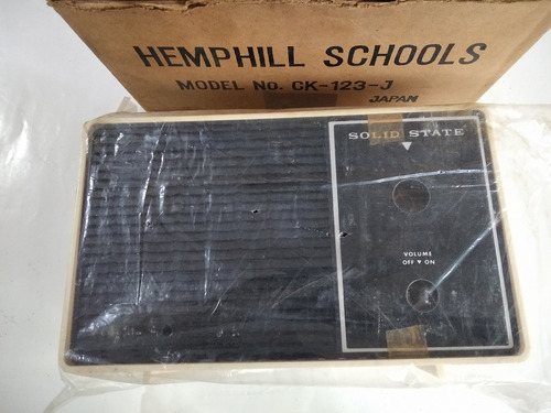 Radio Solid State (estado Solido) Hemphill School Vintage