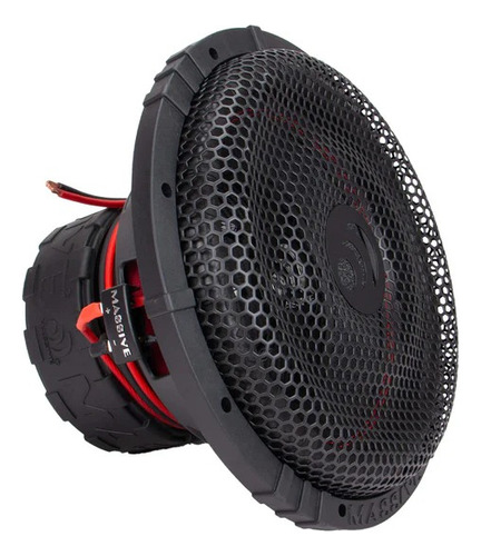 Subwoofer Massive Audio Gtr124 1500w D 12 Doble Bobina 4ohm Color Negro