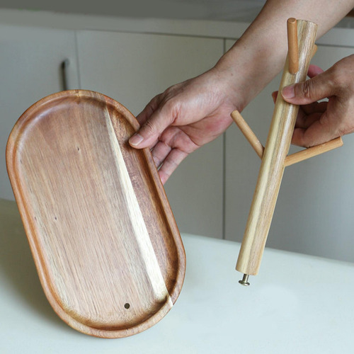2 Soportes Para Botellas De Madera, Soporte Para Tazas De