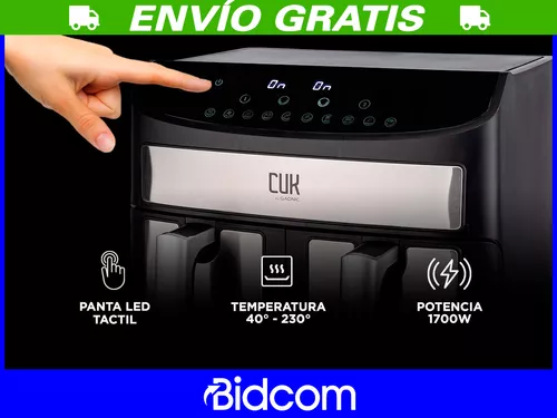 Freidora Electrica De Aire Doble Cuk Gadnic Heitt17 7 Litros