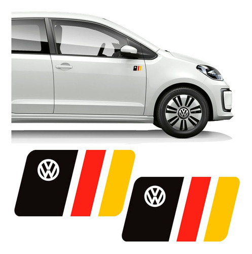 Adesivos Bandeira Alemanha Emblema Volkswagen - Par
