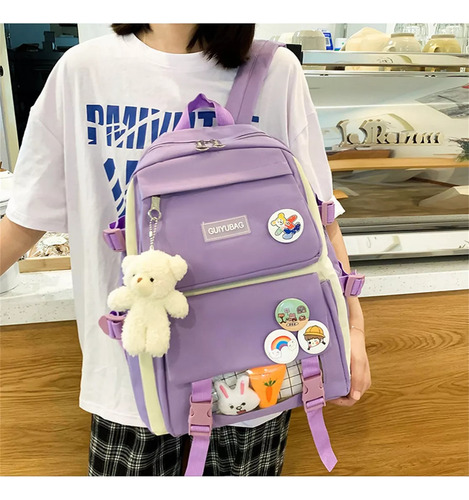 Juego De Mochilas Escolares Y Lapicera Juveniles Para Laptop