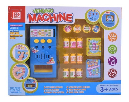 Juego Máquina Expendedora De Bebidas 13 Cm 