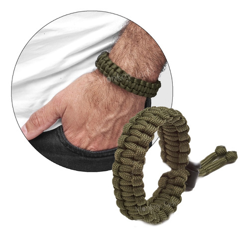 Pulsera Hombre Pulsera Paracord Soga Pulsera Supervivencia