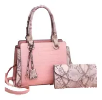 Comprar Cartera Con Monedero Diseño Animal Print Rosa De Dama