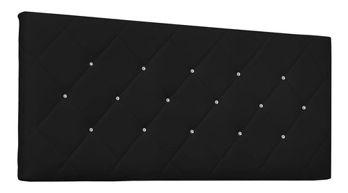 Cabeceira Painel Para Cama Box King 195 Tânia Corino Cor Preto