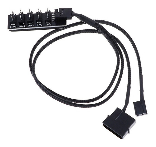 Hub Multi Fan Cooler 5 Portas Pwm Splitter Molex 12v Sleeved