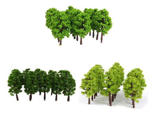 Paquete De 60 Paisaje En Miniatura Modelo Árbol Para Tren